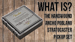 The Fender Custom Shop Hand-Wound Ancho Poblano Stratocaster Pickup Set