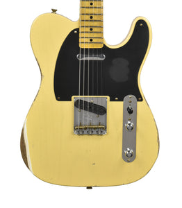 Fender Custom Shop 50s Telecaster Relic in Nocaster Blonde - 1 Piece Body R128164 - The Music Gallery