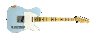 Fender Custom Shop 50s Telecaster Relic 1 Piece Body in Daphne Blue R136303 - The Music Gallery