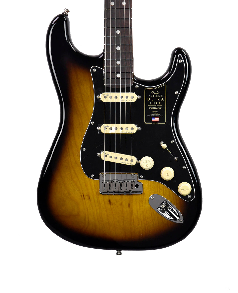 Fender American Ultra Luxe Stratocaster in 2-Color Sunburst 