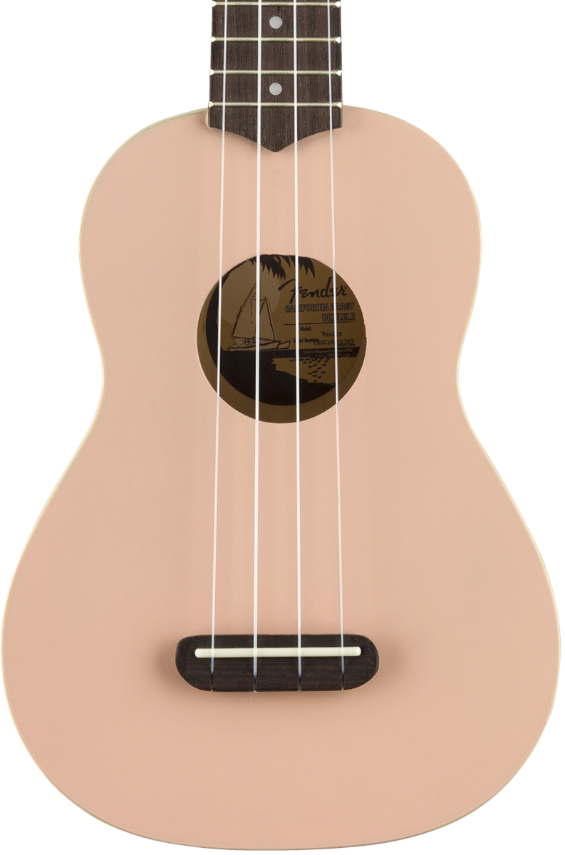 Fender ukulele pink top