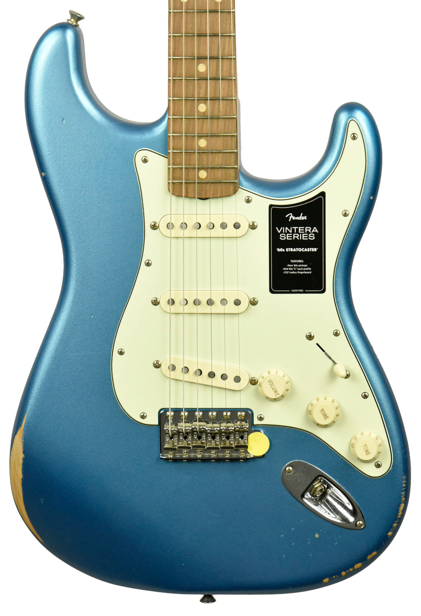 Used Fender Vintera Road Worn 60s Stratocaster in Lake Placid Blue 