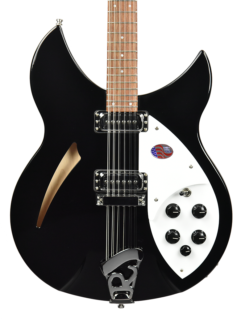 Rickenbacker 330/12 String Electric Guitar in Jetglo 2212738 - The Music Gallery
