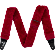 Fender Poodle Plush Guitar Strap Red