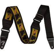 Fender Swell Neoprene Strap Black/Yellow/Brown Mono 2.5"