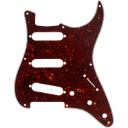 Fender Pickguard Stratocaster® S/S/S 8-Hole Mount Tortoise Shell 4-Ply - The Music Gallery