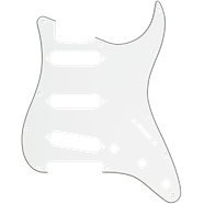 Fender Pickguard Stratocaster® S/S/S 11-Hole Mount Parchment P/B/P 3-Ply 0991374000 - The Music Gallery