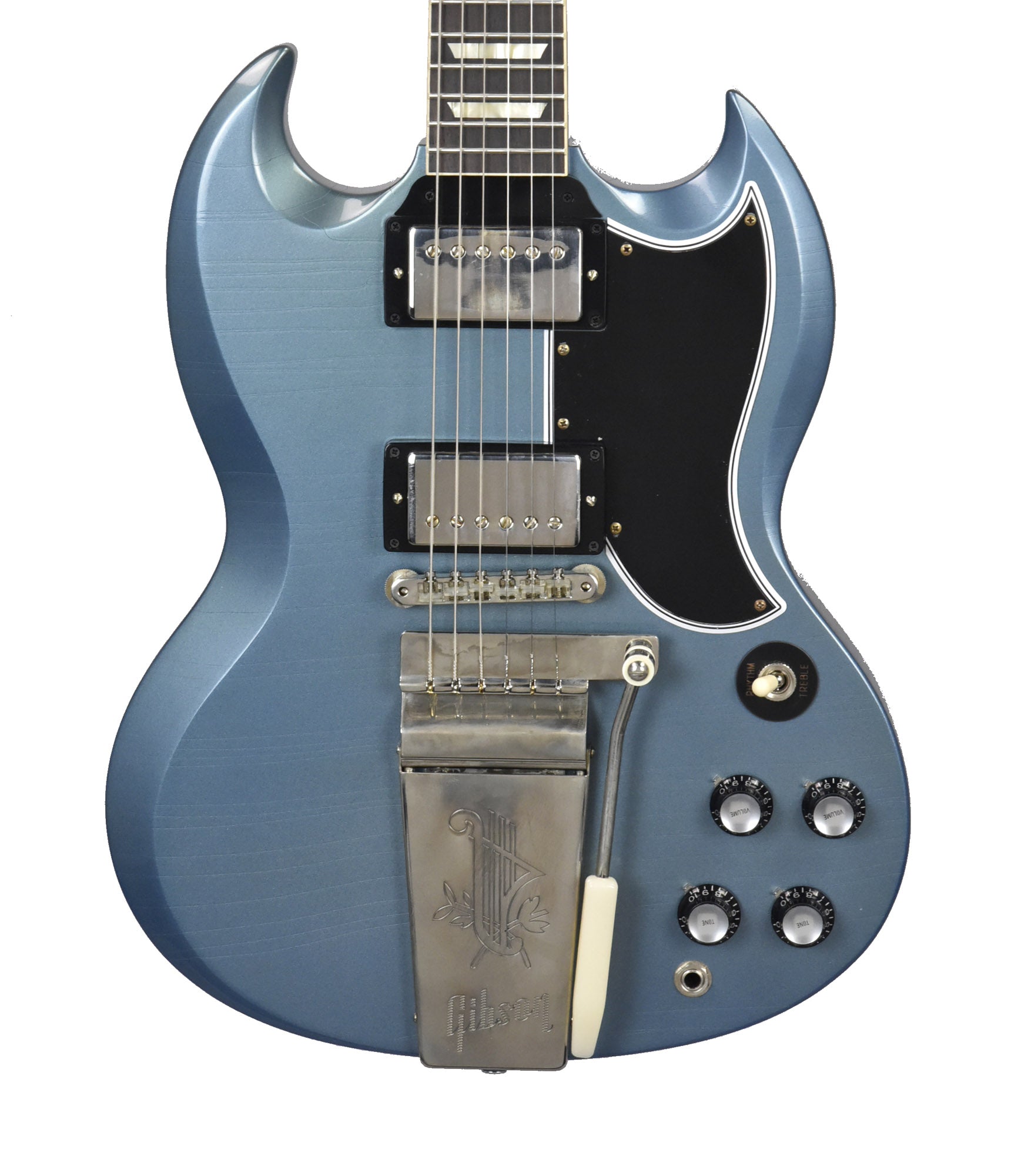 Gibson Custom Murphy Lab 1964 SG Standard Reissue with Maestro Ultra Light  Aged in Pelham Blue 400484