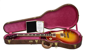 Gibson Custom 1958 Les Paul Standard Reissue Murphy Lab Ultra Light Aged in Washed Cherry Sunburst 84517 - The Music Gallery