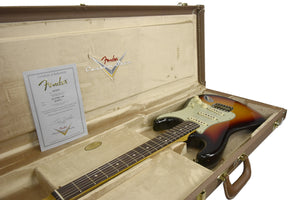 Fender Custom Shop 63 Stratocaster Journeyman Relic in Chocolate 3 Tone Sunburst R133511 - The Music Gallery