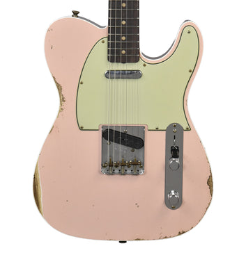 Fender Custom Shop 60 Ash Telecaster Custom Relic in Shell Pink R136128 - The Music Gallery