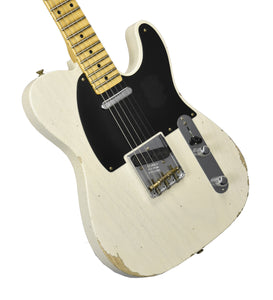 Fender Custom Shop 50s Telecaster Relic in Aged White Blonde 1-Piece Ash Body R136640