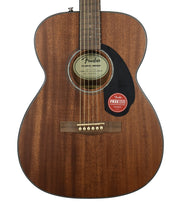 Fender CC-60S Concert Pack V2 All-Mahogany Acoustic Guitar in Natural CWCJ25001226 - The Music Gallery