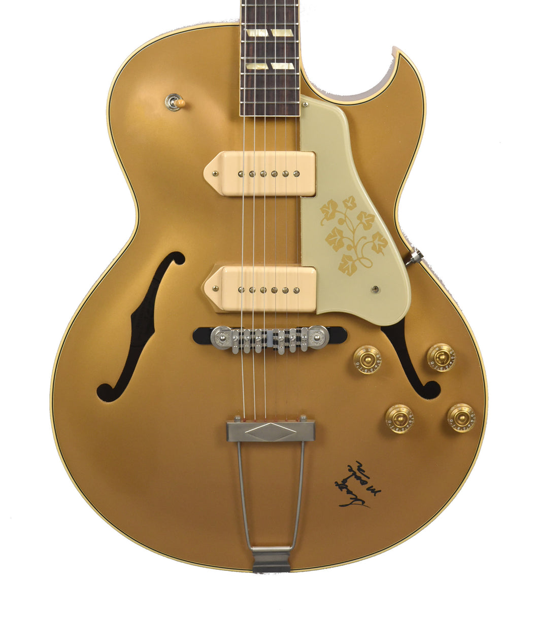 Used 2013 Gibson Memphis Scotty Moore ES-295 #50 of 81 in Gold Bullion