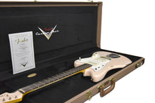 Fender Custom Shop 63 Jazzmaster Relic in Faded Aged Shell Pink CZ584937 - The Music Gallery