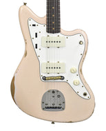 Fender Custom Shop 63 Jazzmaster Relic in Faded Aged Shell Pink CZ584937 - The Music Gallery