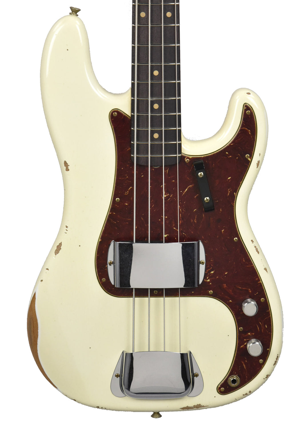 Fender Custom Shop 60 P Bass Relic in Super Faded Aged Olympic White CZ552356