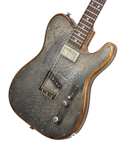 Used 2014 James Trussart SteelTopCaster in Antique Silver Snakeskin 13228