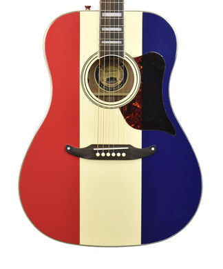Fender Buck Owens Kingman Acoustic-Electric Guitar in Red White and Blue CAXA250118