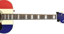 Fender Buck Owens Kingman Acoustic-Electric Guitar in Red White and Blue CAXA250118