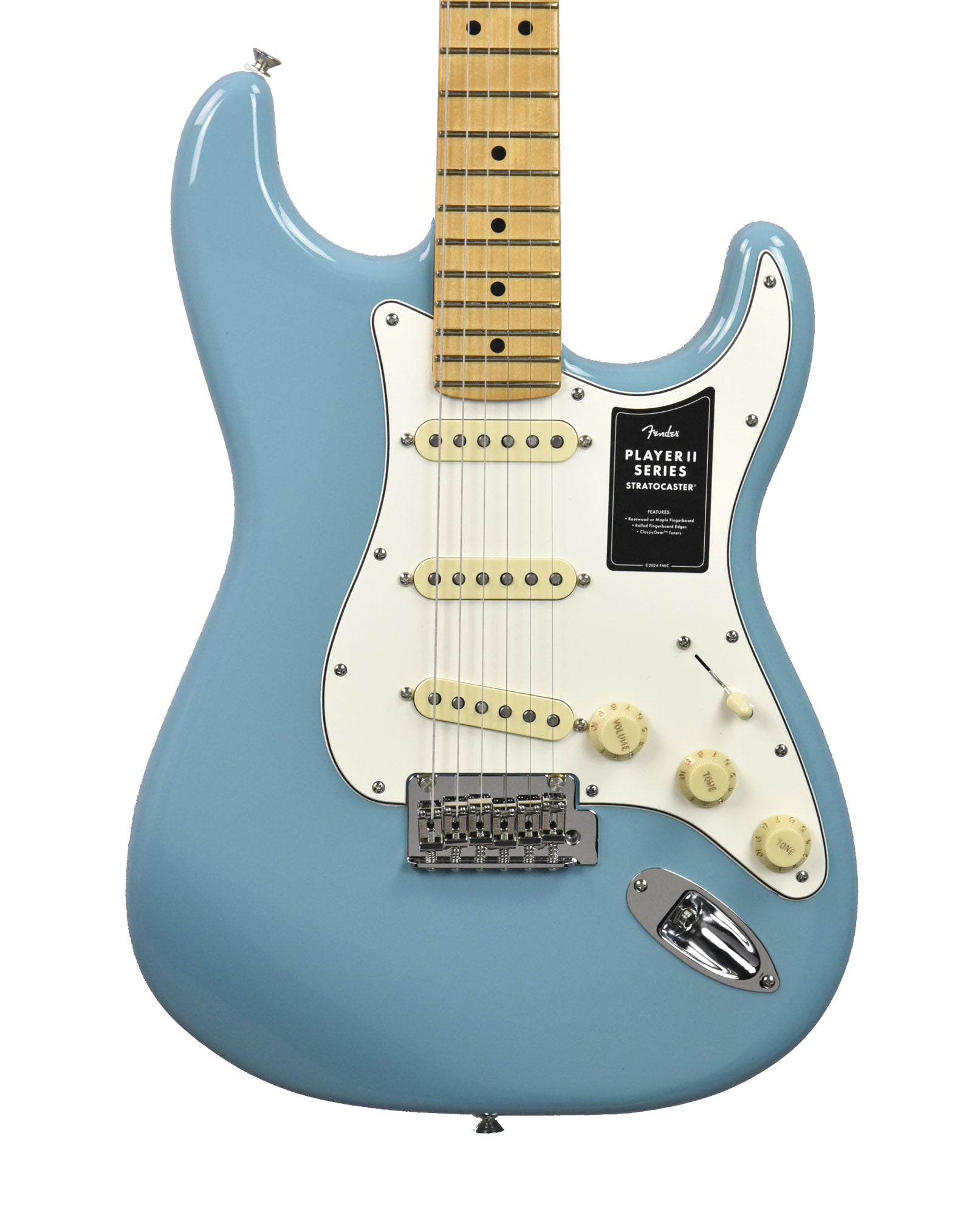 Fender Stratocaster ブルー Fender Player II Stratocaster in Aquatone Blue MX25027503 | The