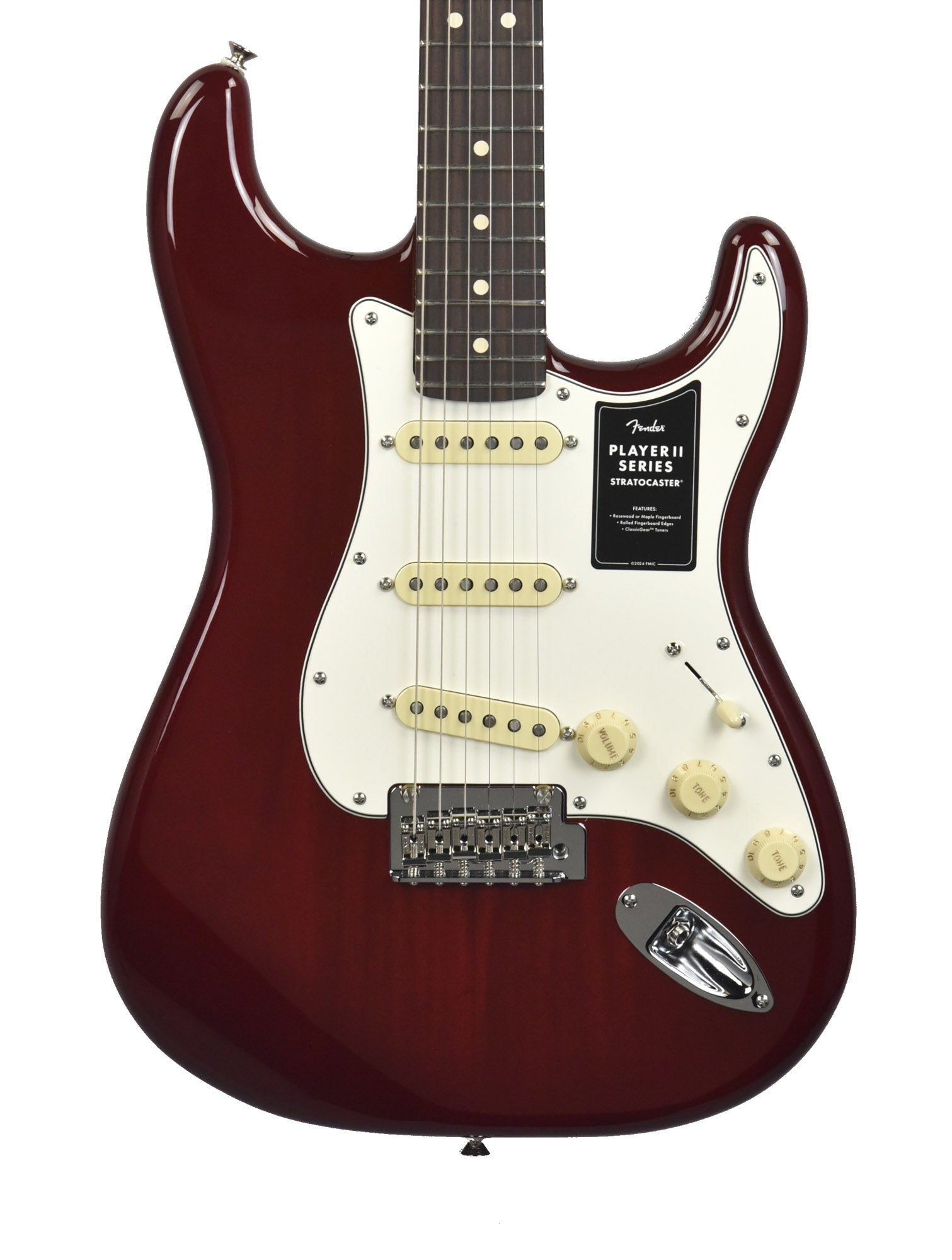 Fender Player II Stratocaster in Transparent Cherry Burst