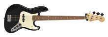 Used Fender MIM Jazz Bass in Black MX22132655 - The Music Gallery