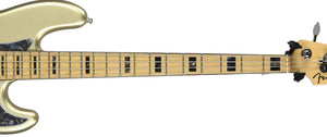 Used 2018 Fender American Elite Jazz Bass Guitar in Champagne US18039422
