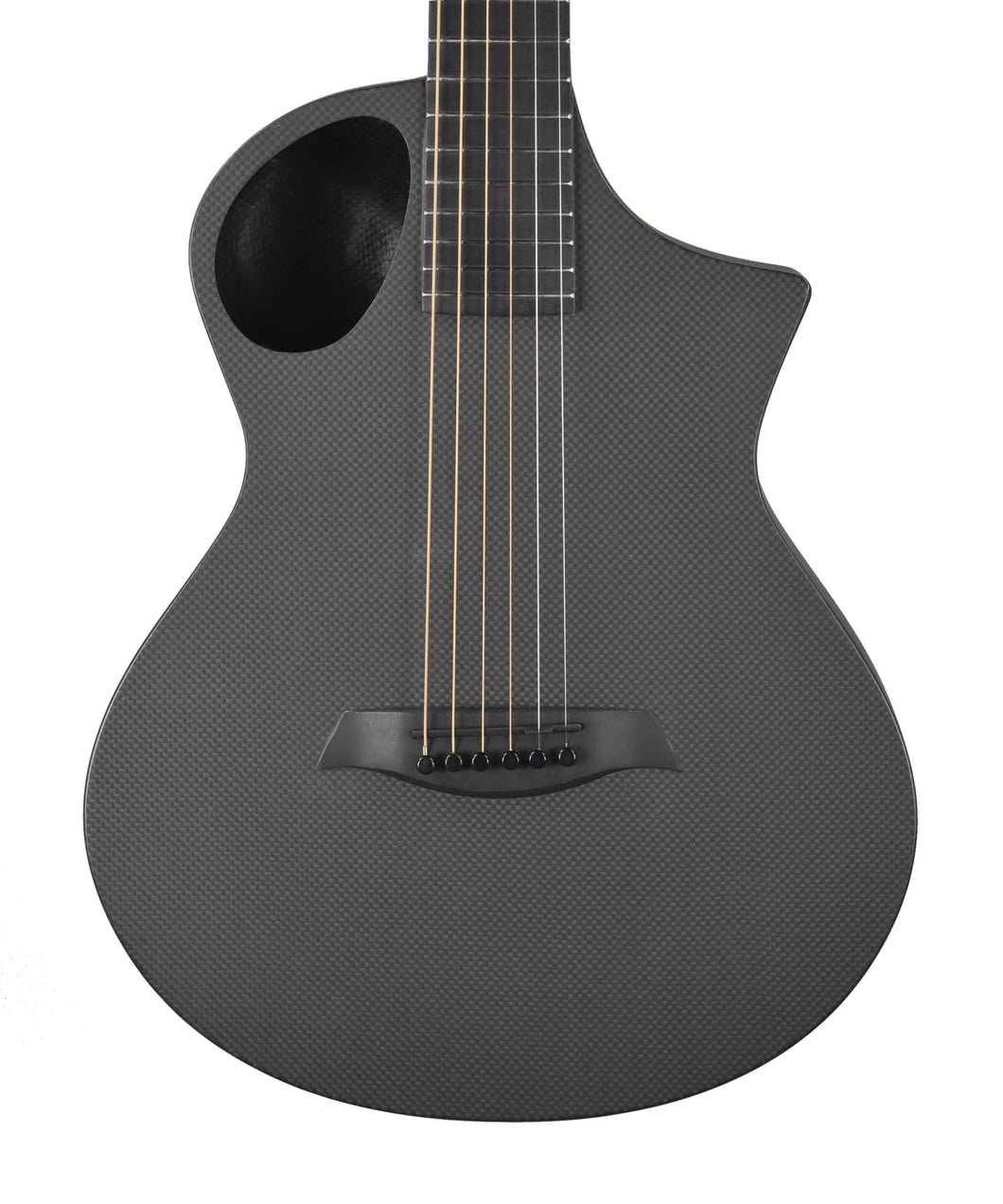 Used Composite Acoustics Cargo Raw Travel Guitar in Black 003BCB0913381