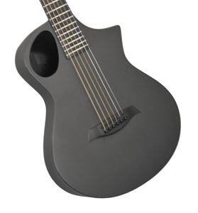 Used Composite Acoustics Cargo Raw Travel Guitar in Black 003BCB0913381