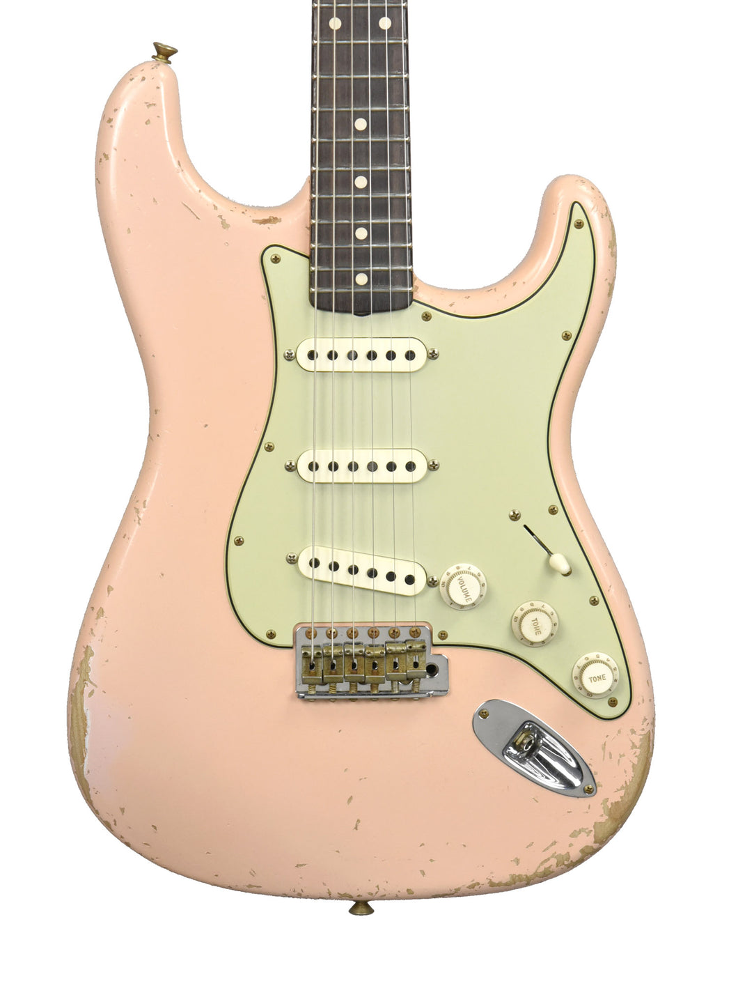 Fender Custom Shop Masterbuilt 1963 Stratocaster Relic by Dennis Galuszka in Shell Pink R138892