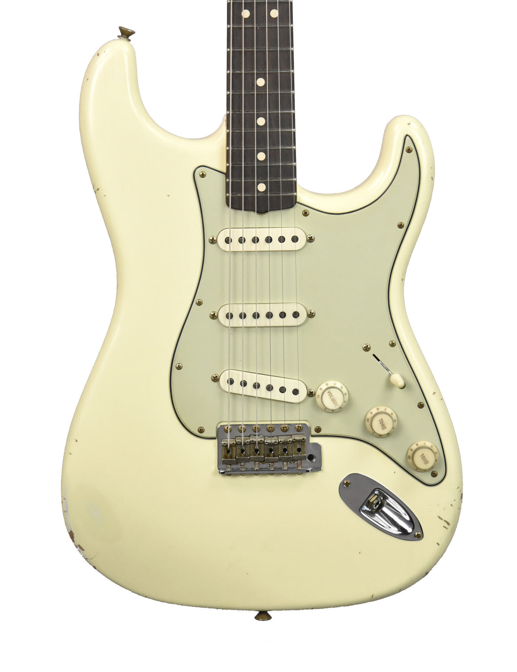 Fender Custom Shop Masterbuilt 63 Stratocaster Journeyman Relic by Yuriy Shishkov in Vintage White R143698