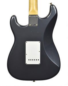 Fender Custom Shop 63 Stratocaster Journeyman Relic in Charcoal Frost Metallic R141833 - The Music Gallery