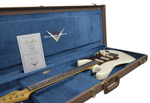 Fender Custom Shop 63 Stratocaster Journeyman Relic in Aged Olympic White R141279