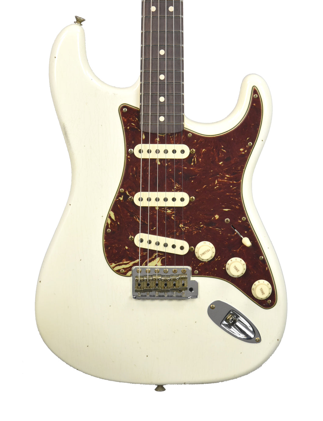 Fender Custom Shop 63 Stratocaster Journeyman Relic in Aged Olympic White R141279