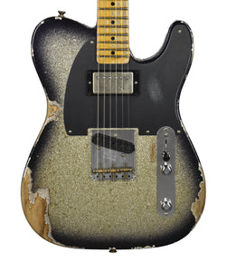 Used 2023 Fender Custom Shop 52 Telecaster Heavy Relic HS in Super Aged Silver Sparkle R127192
