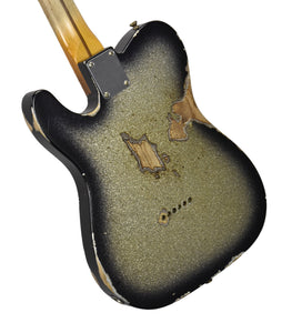 Used 2023 Fender Custom Shop 52 Telecaster Heavy Relic HS in Super Aged Silver Sparkle R127192