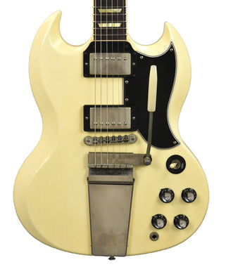 Used 2000 Gibson Custom 61 Les Paul SG Reissue w/Maestro in Classic White 003912, 2000