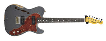 Fender Custom Shop Masterbuilt 68 Telecaster Thinline Relic by Greg Fessler in Charcoal Frost Metallic R135500 - The Music Gallery