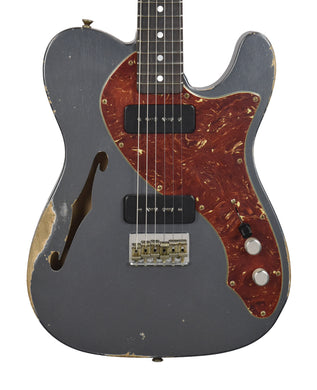 Fender Custom Shop Masterbuilt 68 Telecaster Thinline Relic by Greg Fessler in Charcoal Frost Metallic R135500