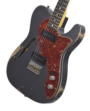 Fender Custom Shop Masterbuilt 68 Telecaster Thinline Relic by Greg Fessler in Charcoal Frost Metallic R135500 - The Music Gallery