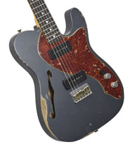 Fender Custom Shop Masterbuilt 68 Telecaster Thinline Relic by Greg Fessler in Charcoal Frost Metallic R135500 - The Music Gallery
