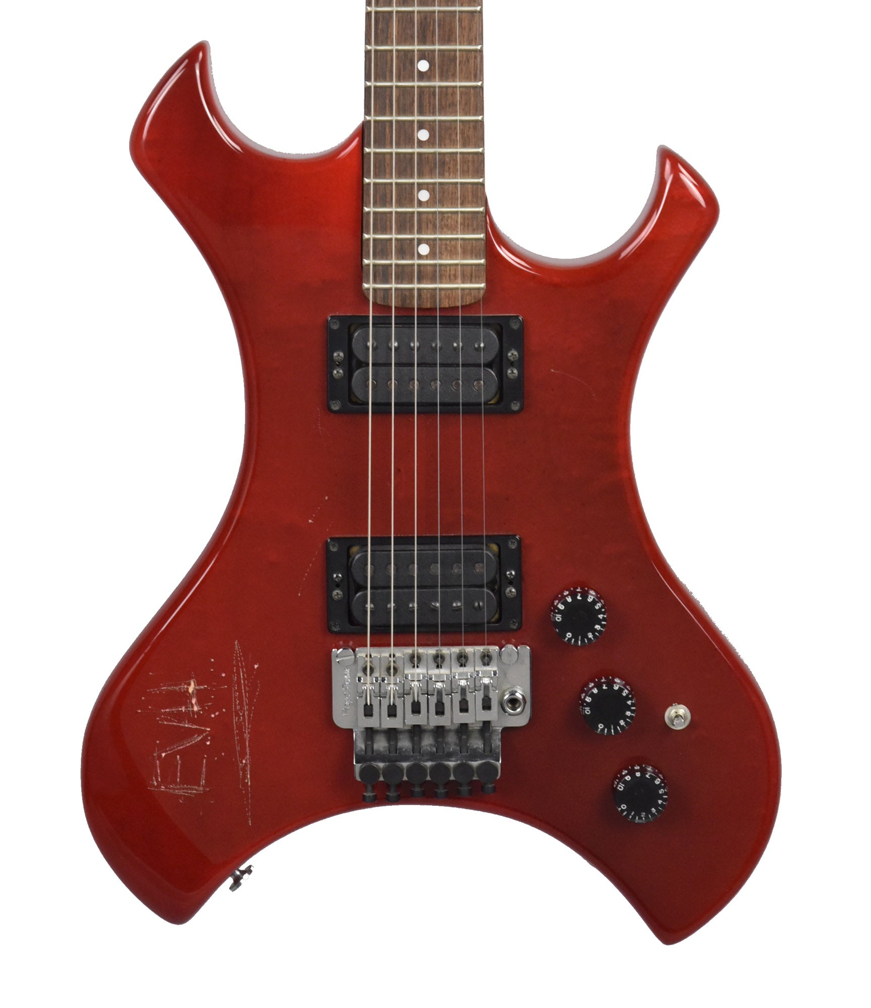 Used Kramer Floyd Rose Eddie Van Halen Etched Electric Guitar in