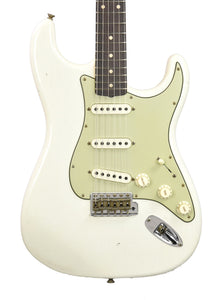 Used 2023 Fender Custom Shop 62/63 Stratocaster Journeyman Relic in Aged Olympic White R130620