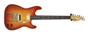 Used 1983 Flynn Guitars A-440 No 10 Electric Guitar in Cherry Burst A14570 - The Music Gallery