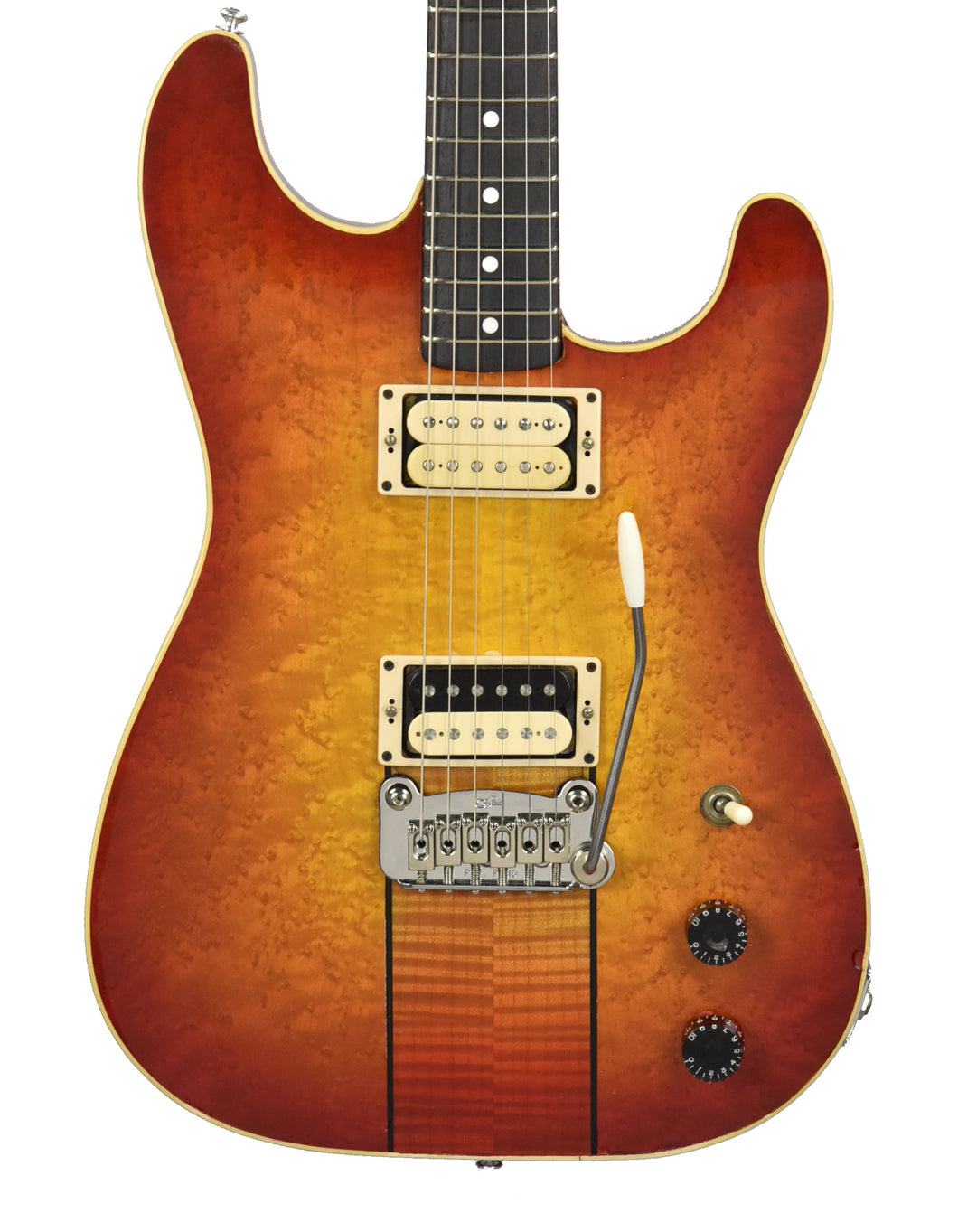 Used 1983 Flynn Guitars A-440 No 10 Electric Guitar in Cherry Burst A14570 - The Music Gallery