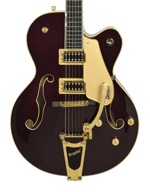 Used 2018 Gretsch G5420TG Hollowbody in Dark Cherry Metallic over Casino Gold KS17124595