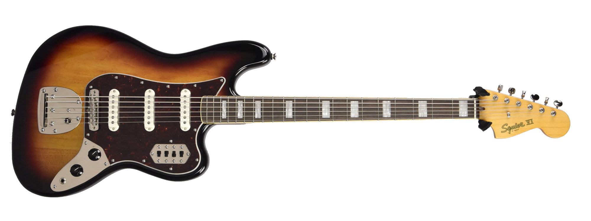 Used 2024 Squier Classic Vibe Bass VI in 3-Tone Sunburst