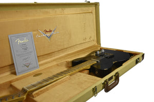 Fender Custom Shop 50s Telecaster Relic 1 Piece Body in Black R140582 - The Music Gallery