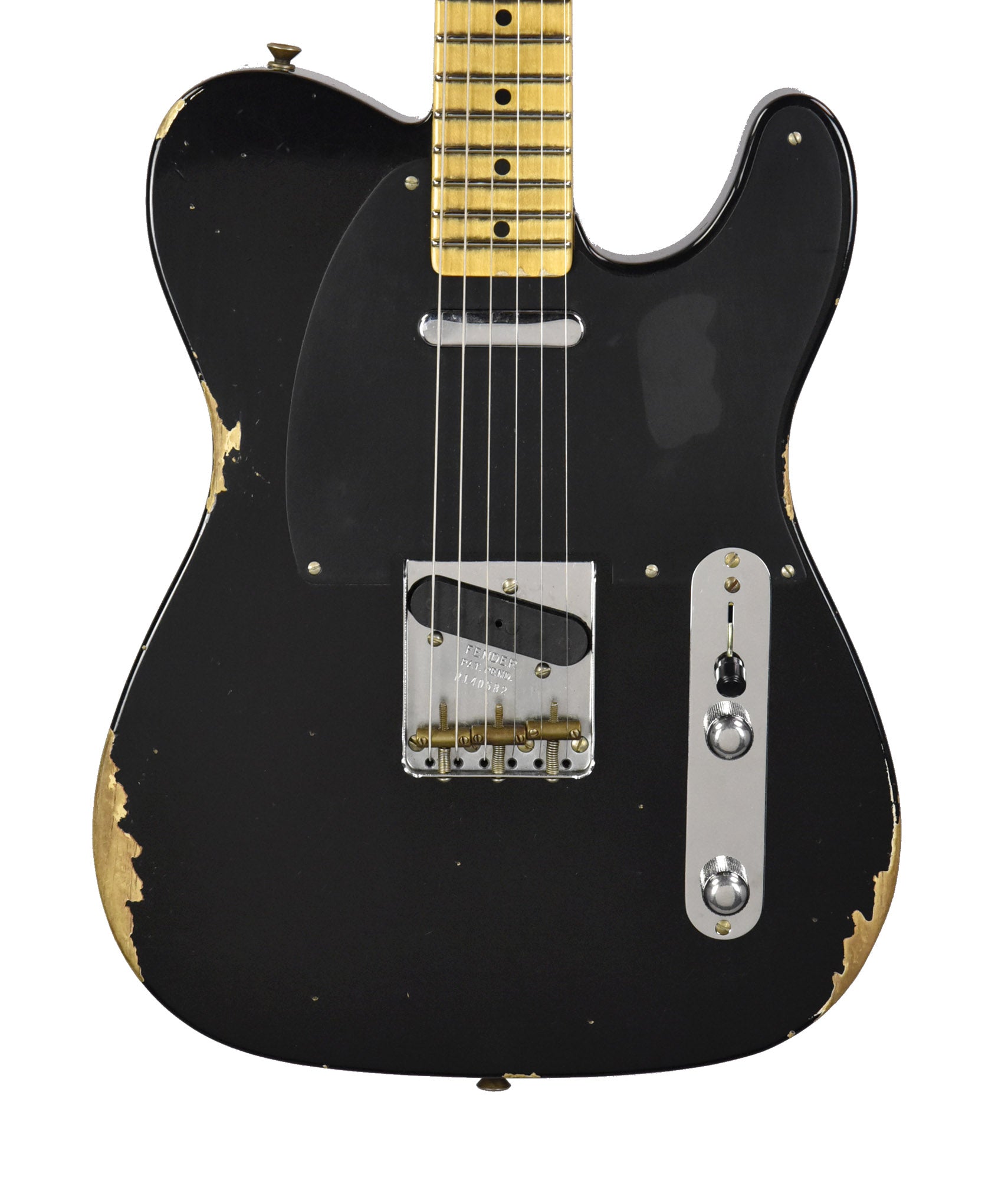 Fender Custom Shop 50s Telecaster Relic 1 Piece Body in Black